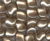 10 9x8mm Bronze Swarovski Twisted Pearl